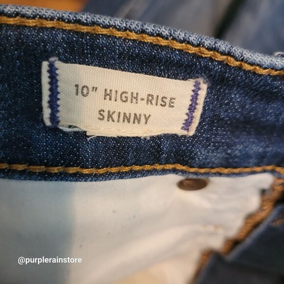 Madewell Jeans Size 28 Skinny 10" High Rise Tummy Control Danny Wash G7391 - Picture 5 of 13